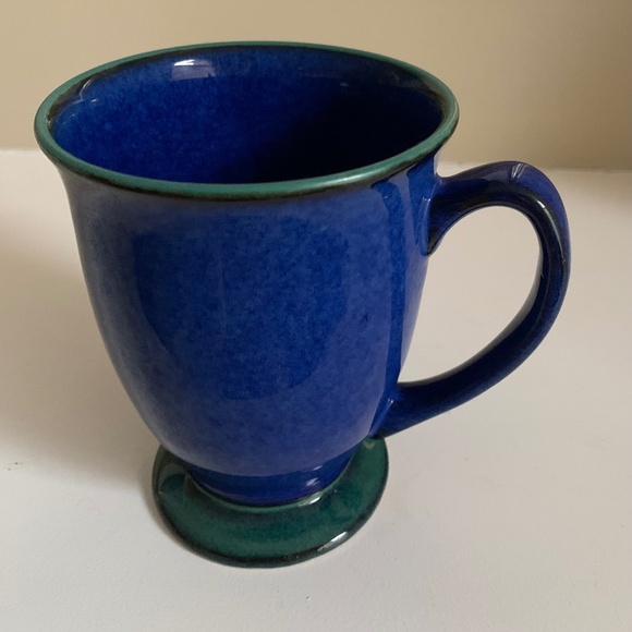 Denby Footed Mug Blue and Green - Picture 1 of 4